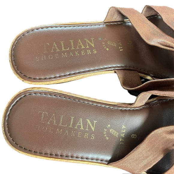 Italian Shoemakers Wedges Size 8 Made in Italy - Picture 3 of 4